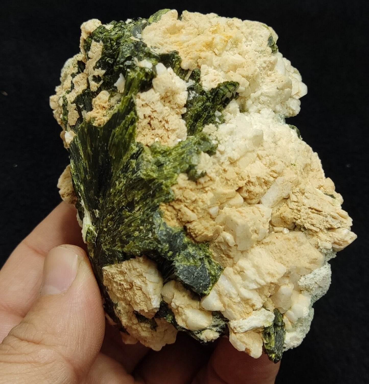 A very Aesthetic Naturally terminated specimen of epidote on matrix 416 grams
