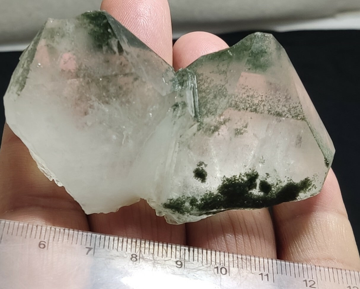 A very Aesthetic Natural beautifully terminated Chlorite Quartz crystal 82 grams