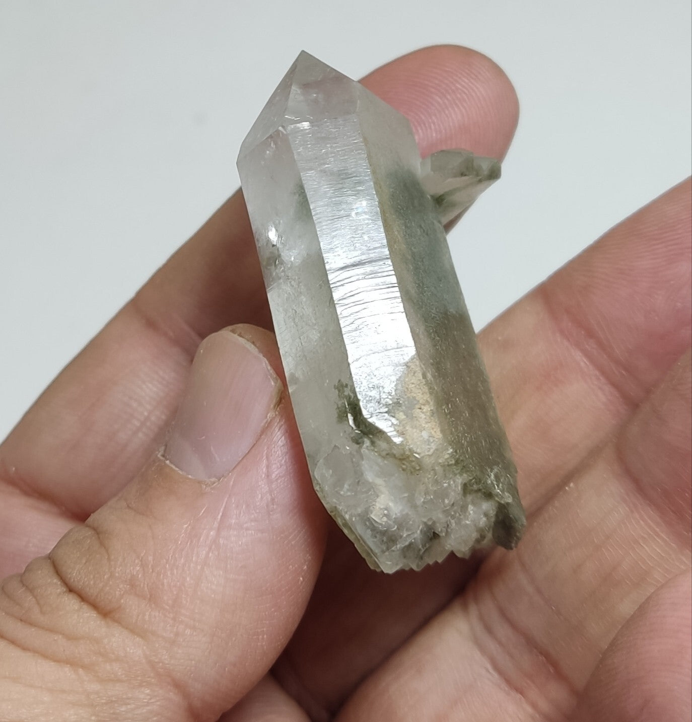 An Aesthetic Natural terminated Chlorite Quartz 34 grams