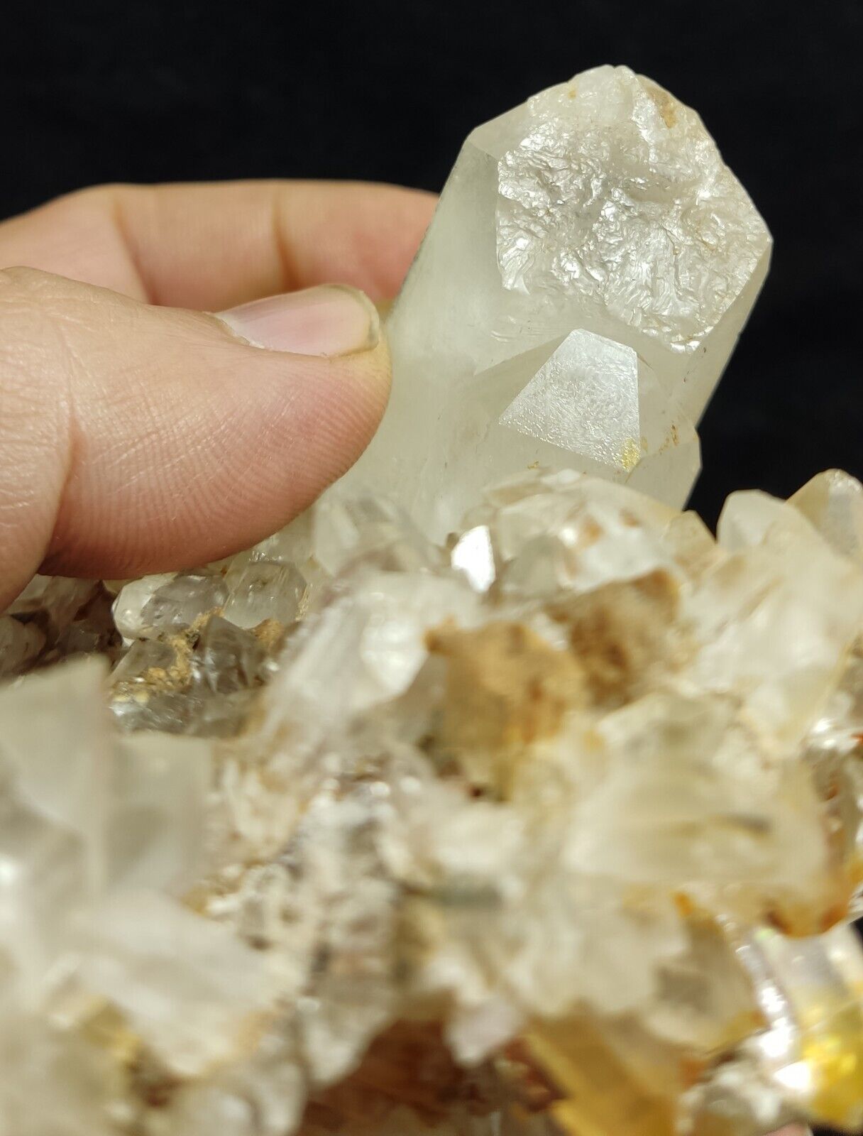 An Aesthetic Natural beautifully terminated Quartz cluster 375 grams