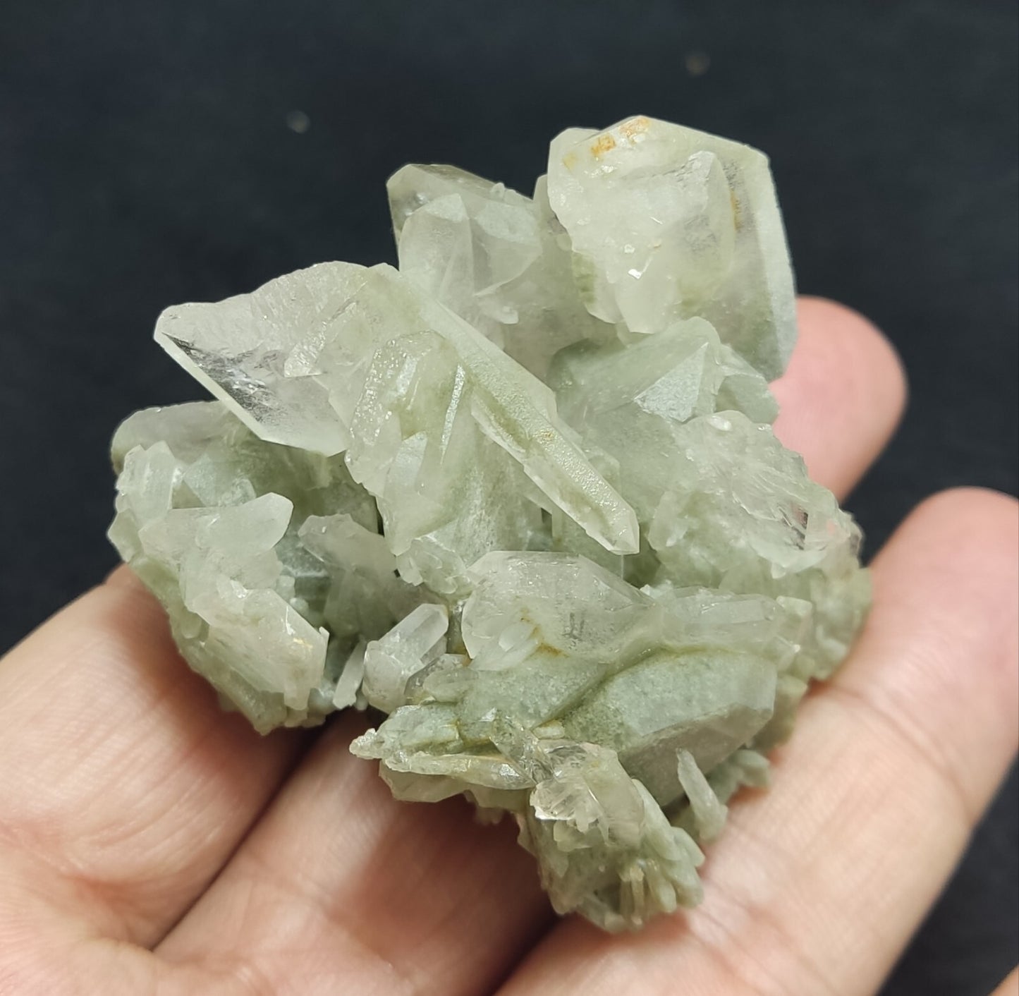 An Aesthetic specimen of chlorite Quartz cluster with brookite 62 grams