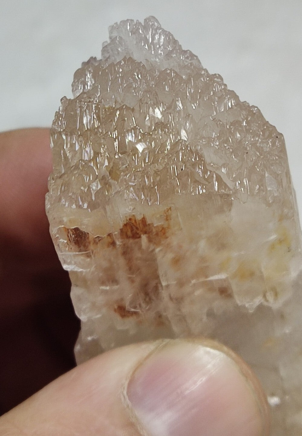 A very Aesthetic Natural fully etched spodumene crystal 107 grams