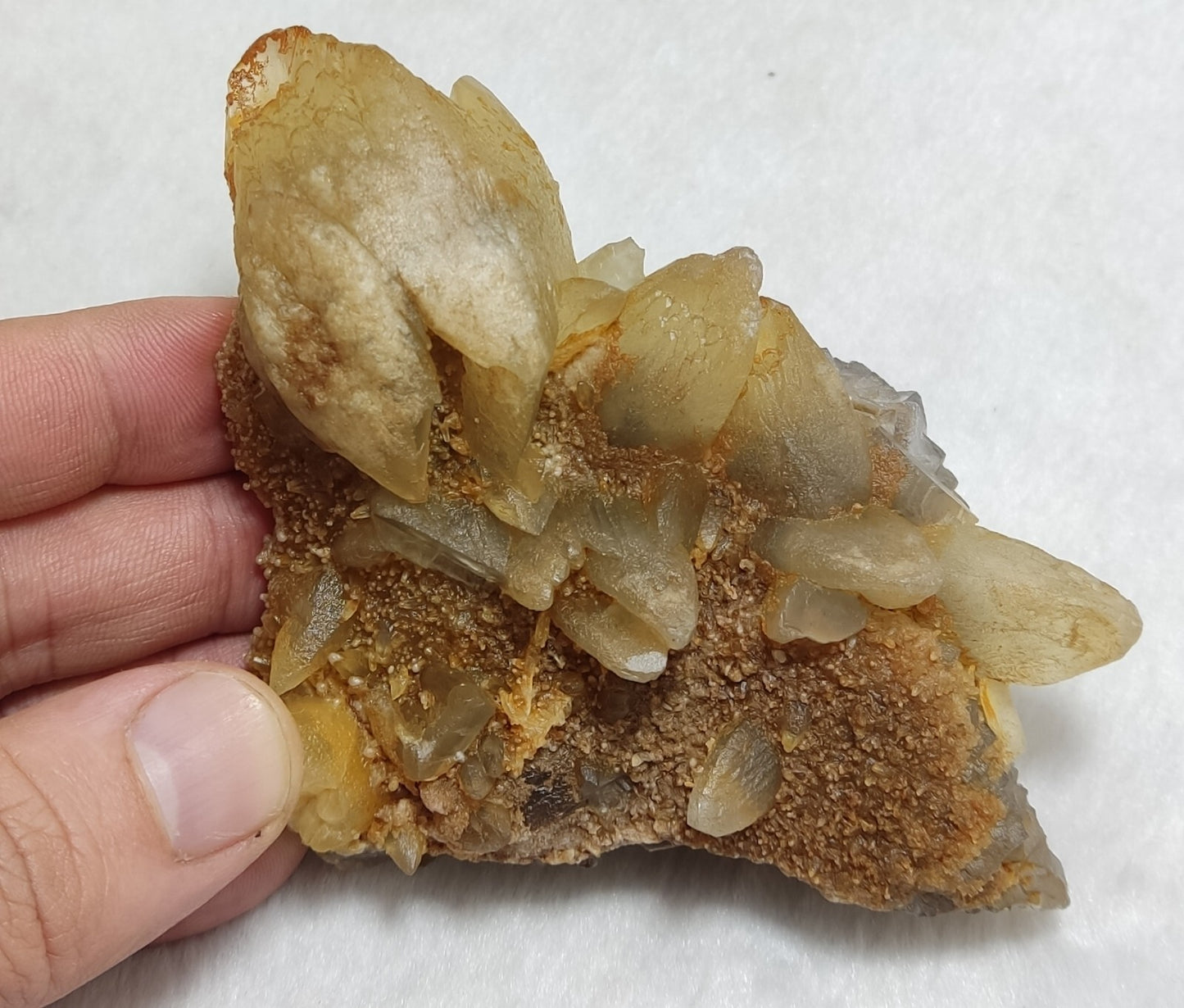 An Aesthetic Natural terminated specimen of calcite with Fluorite 326 grams
