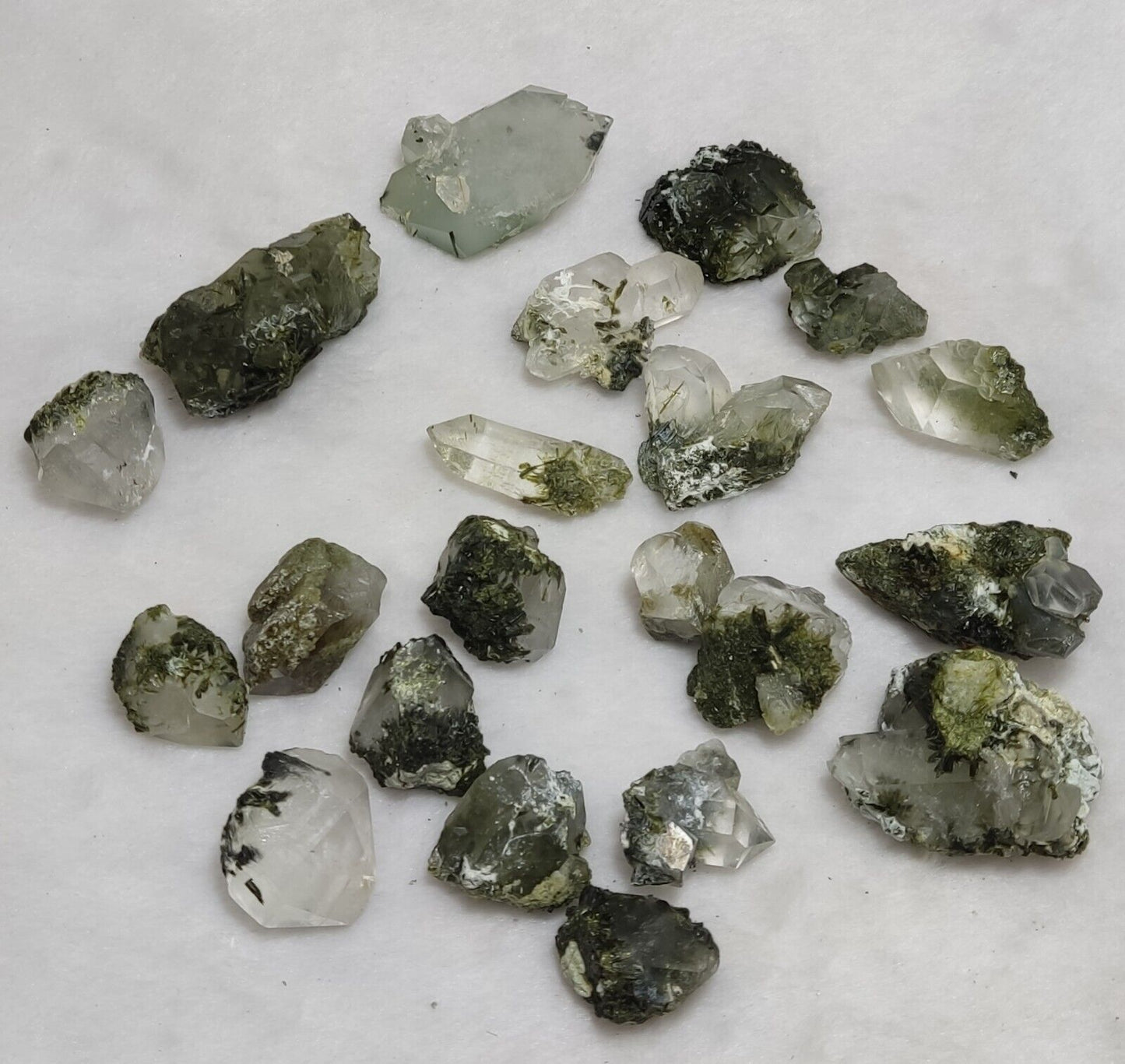 260 grams epidote Quartz crystals