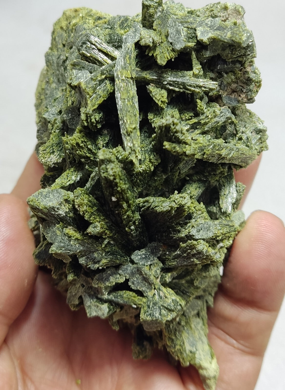An aesthetic specimen of epidote Cluster  345 grams
