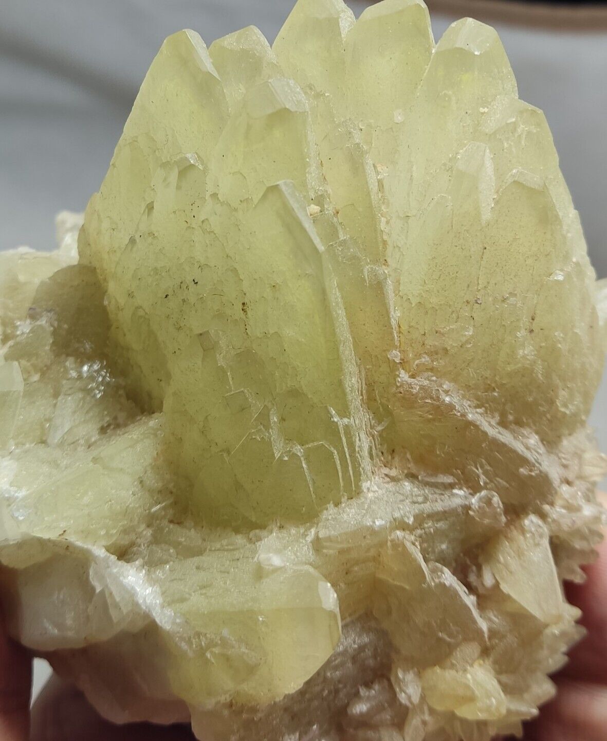 An Aesthetic Naturally terminated specimen of dogtooth calcite 722 grams