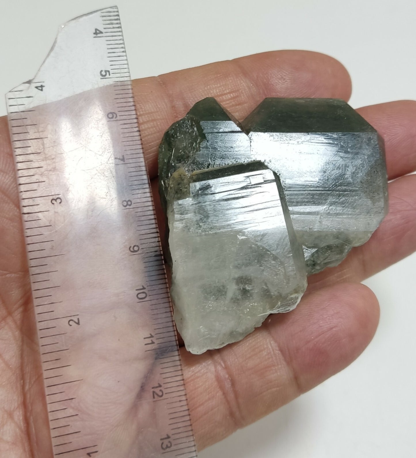 A very Aesthetic Natural beautifully terminated Chlorite Quartz crystal 62 grams