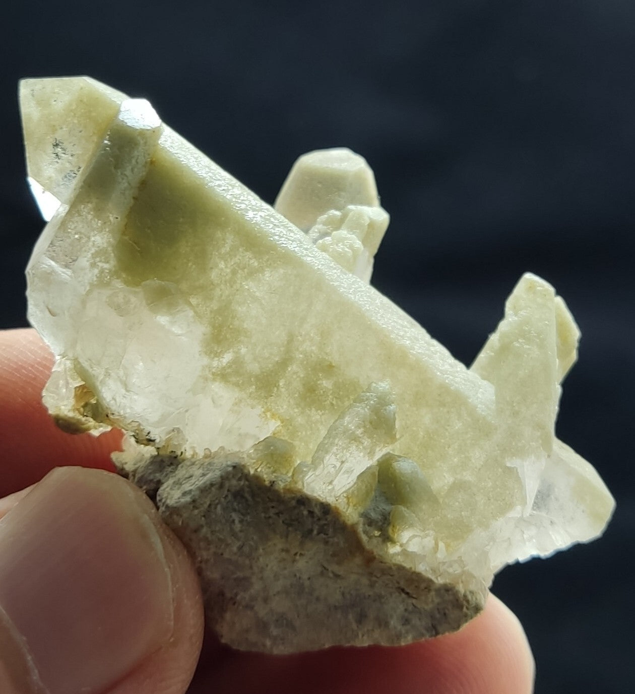 An Aesthetic specimen of chlorite quartz 26 grams