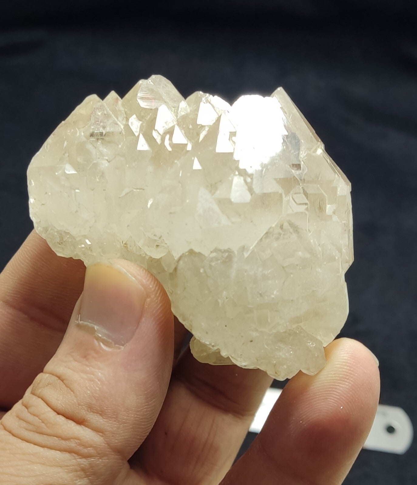 An Aesthetic Natural terminated etched Quartz cluster 121 gram