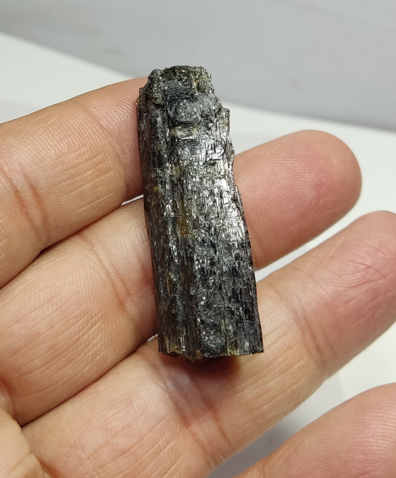 An aesthetic specimen of epidote crystal 15 grams