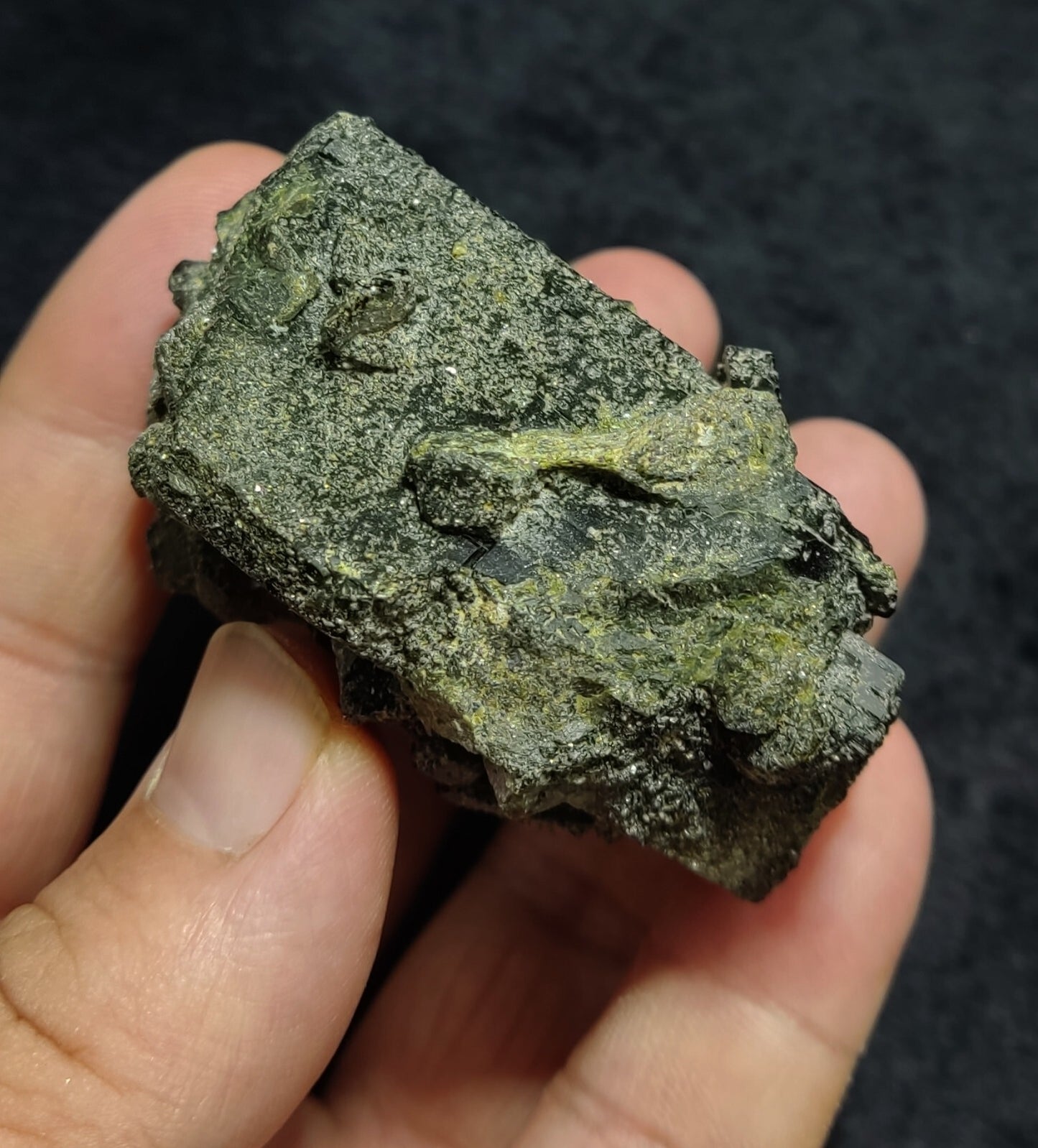 An Aesthetic Natural terminated epidote crystal specimen 205 grams