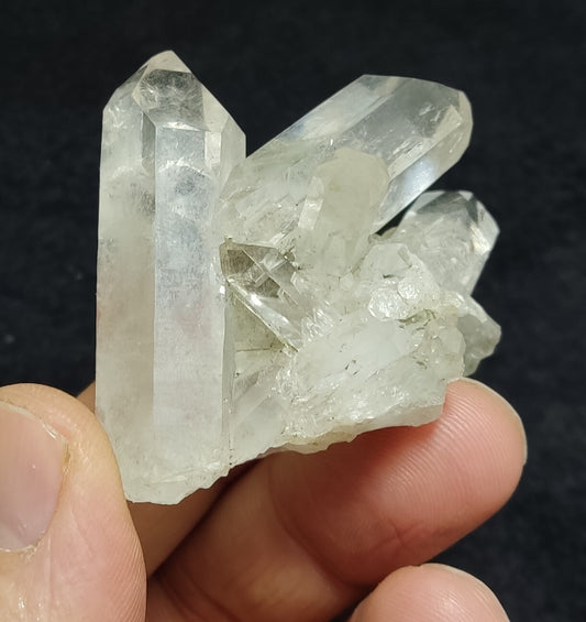 An Aesthetic Natural Quartz cluster with chlorite inclusions 63 grams
