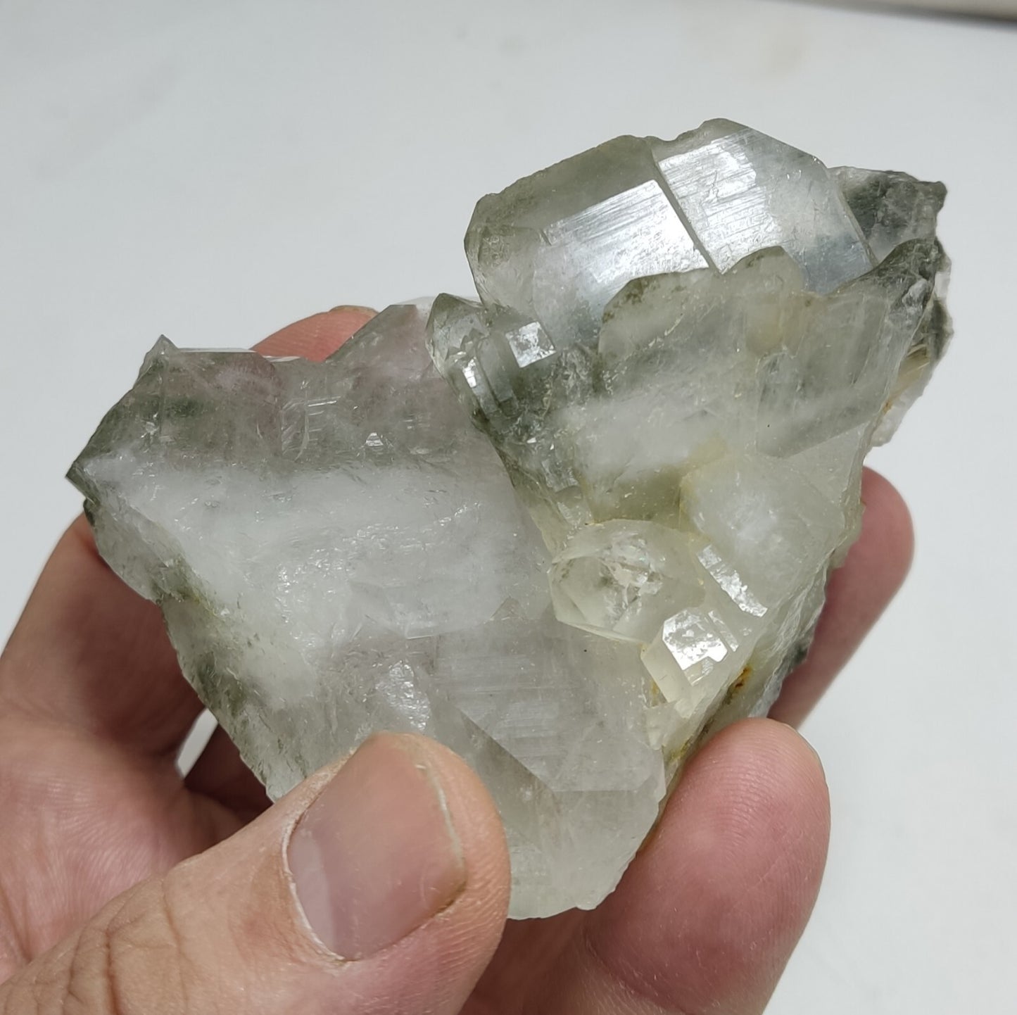 An Aesthetic Natural beautifully terminated Chlorite Quartz cluster 218 grams