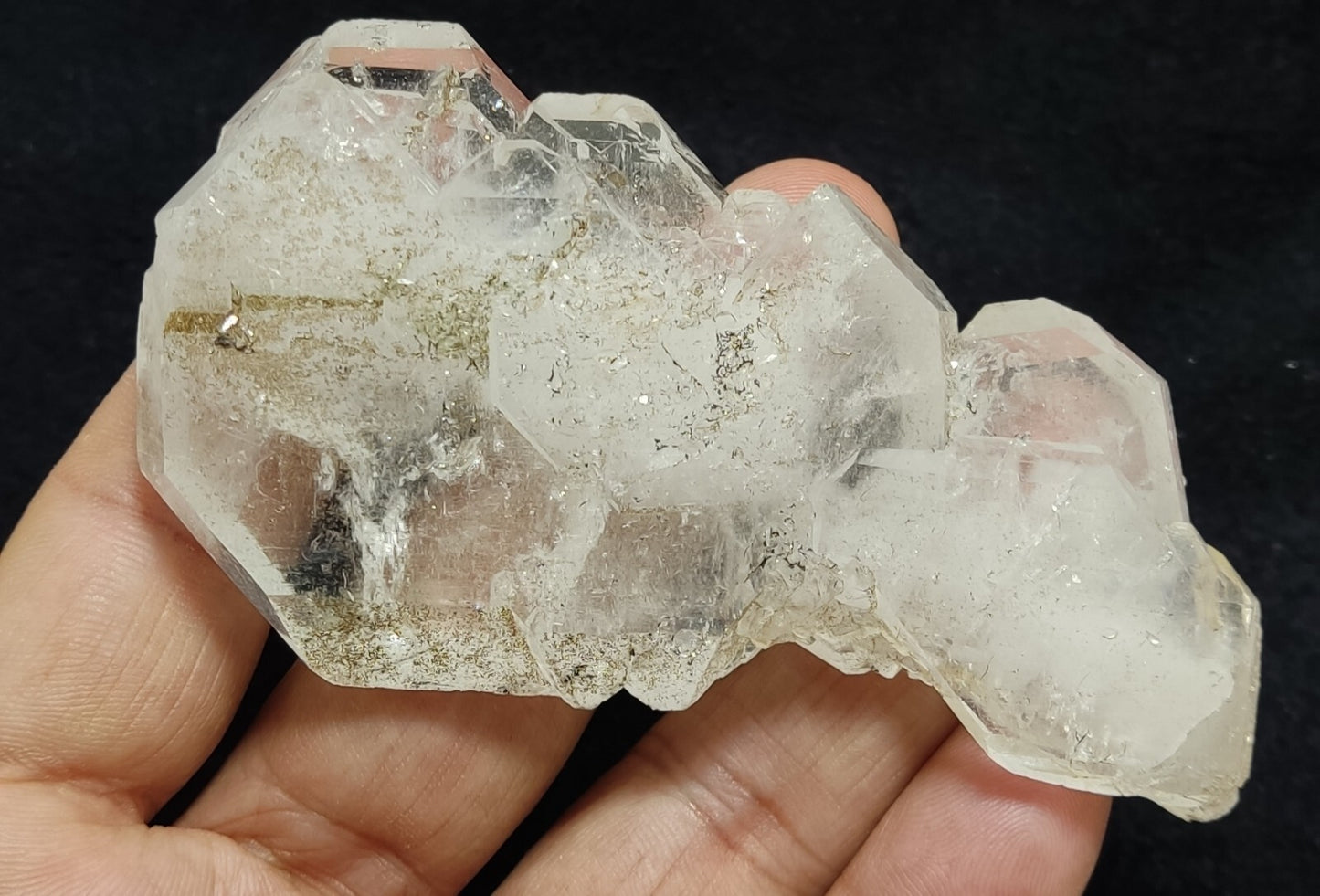 An Aesthetic terminated specimen of Faden Quartz crystal 107 grams