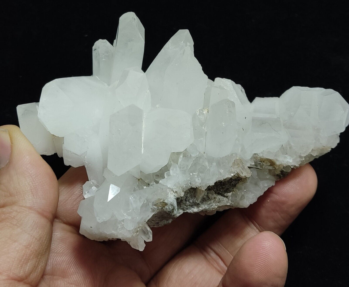An Aesthetic Natural beautifully terminated Quartz cluster 210 grams