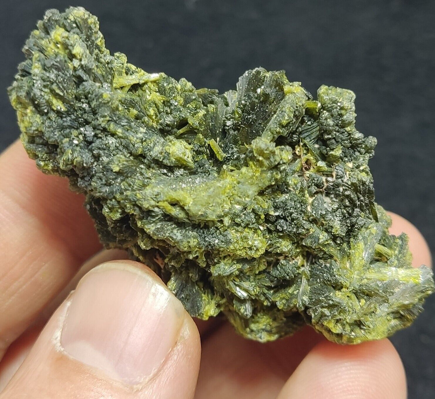An Aesthetic specimen of epidote cluster 55 grams