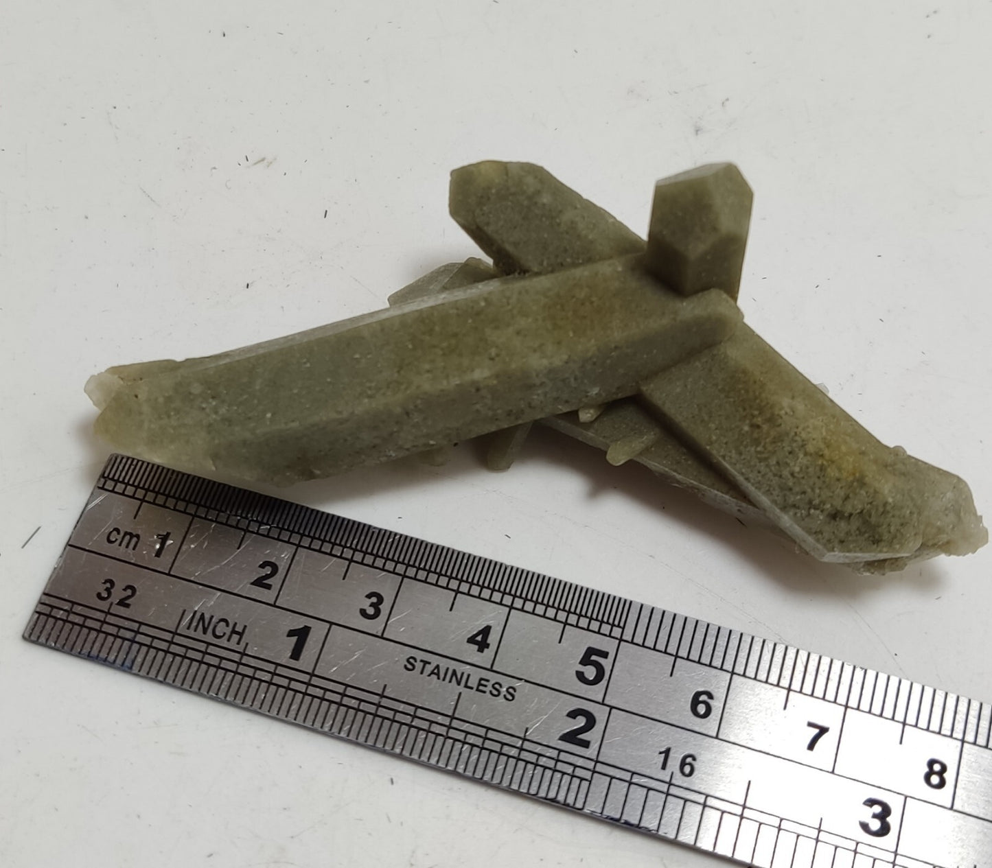 An Aesthetic Natural terminated Chlorite Quartz specimen with brookite 36 grams