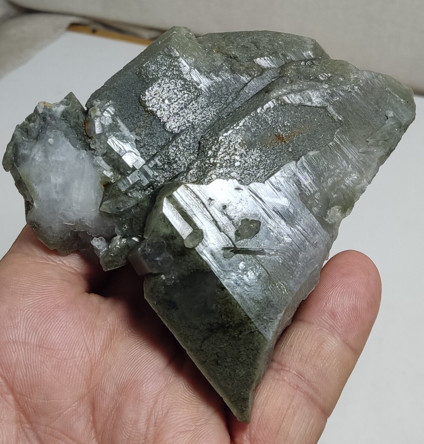 An Aesthetic Natural terminated chlorite Quartz specimen 233 grams