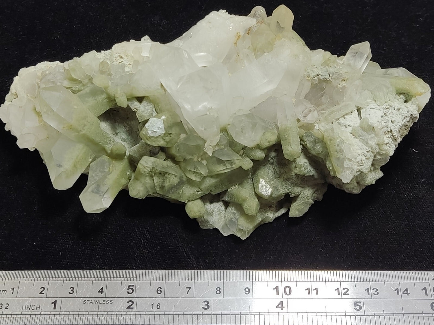 An Aesthetic large terminated chlorite Quartz cluster 504 grams