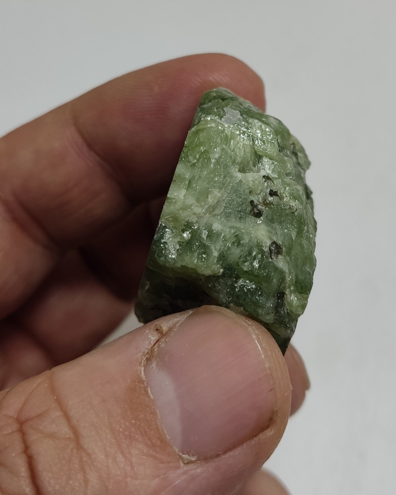 An amazing specimen of diopside crystal 46 grams