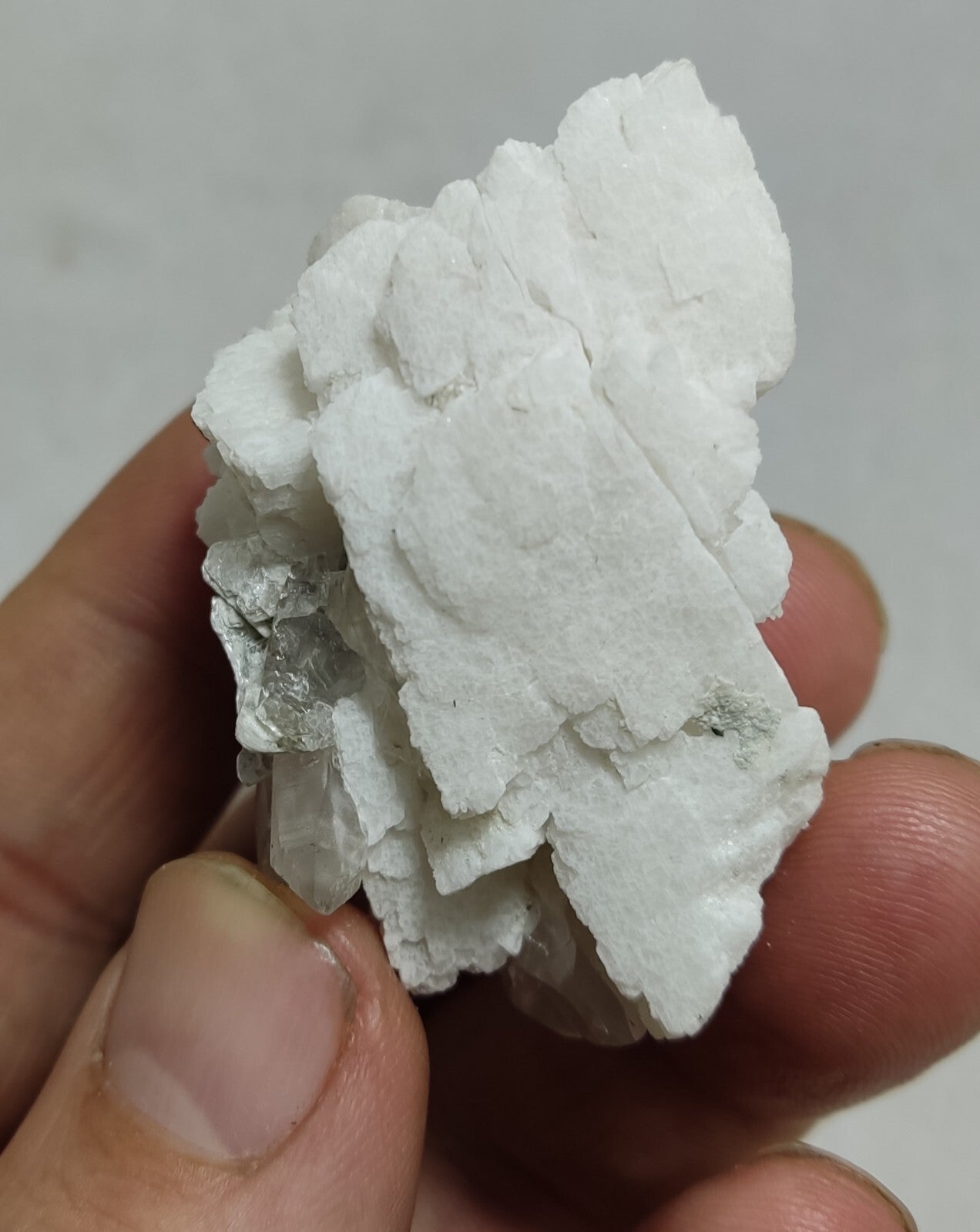 An Aesthetic combo specimen of feldspar, Tourmaline and quartz 64 grams