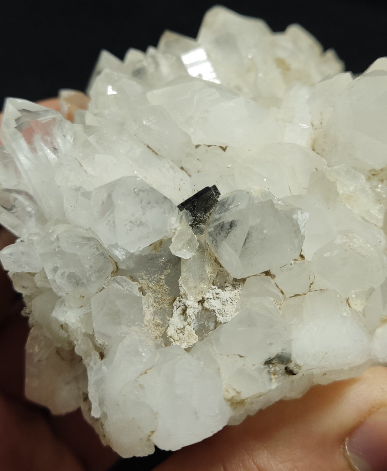 An Aesthetic terminated specimen of Quartz cluster with brookite 368 grams