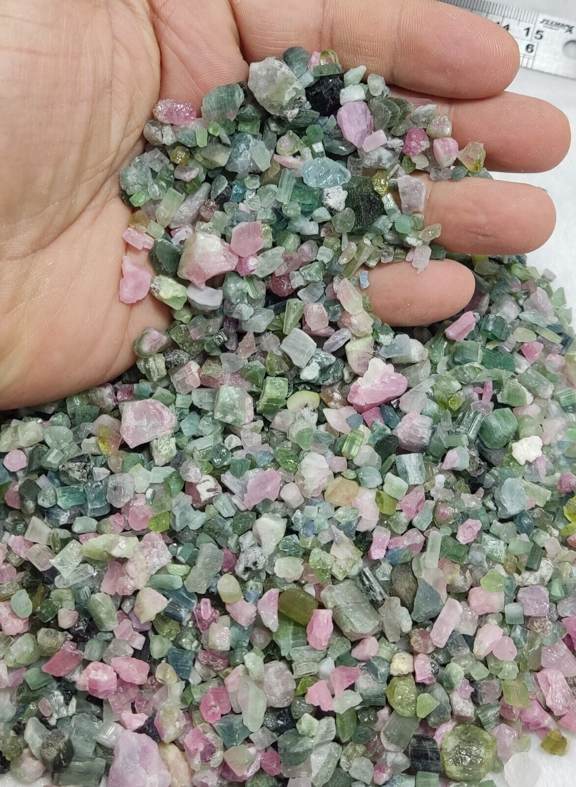 500 grams beautiful rough tourmalines