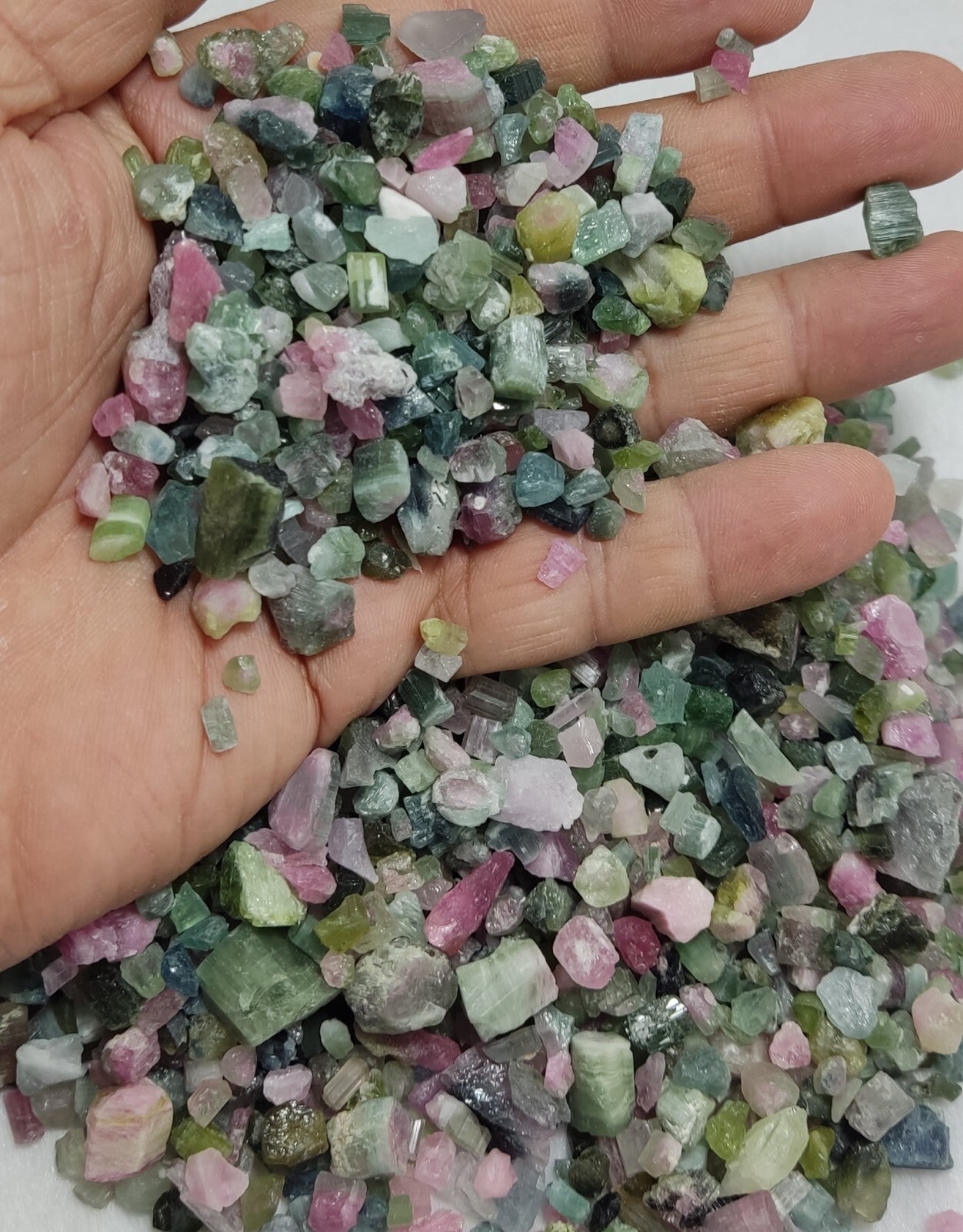 500 grams beautiful rough tourmalines