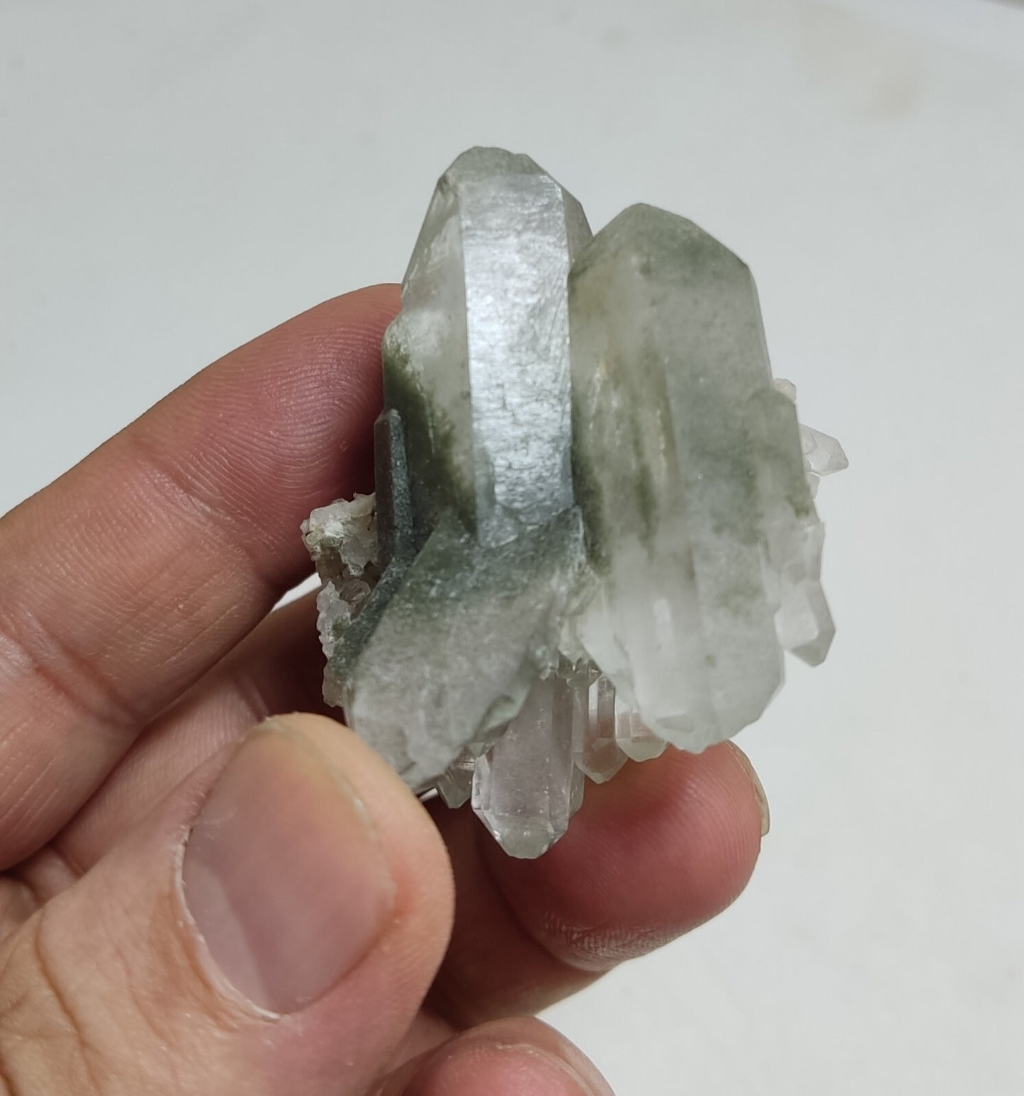 An Aesthetic Natural beautifully terminated Chlorite Quartz specimen 55 grams