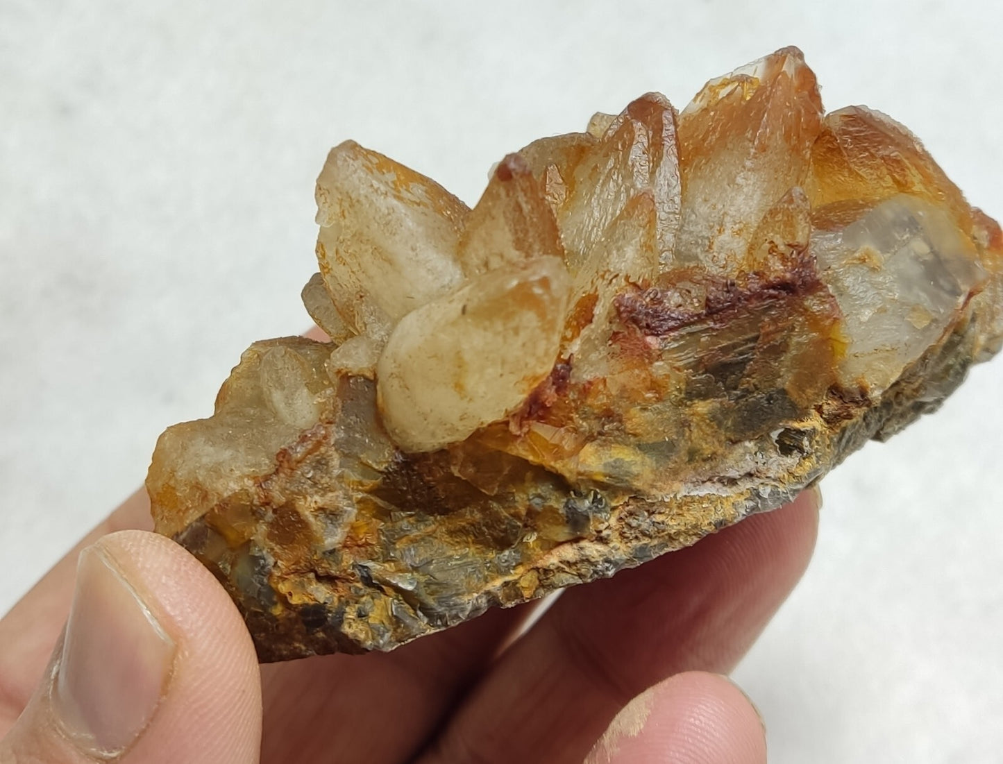 An Aesthetic Naturally terminated specimen of dogtooth calcite 168 grams