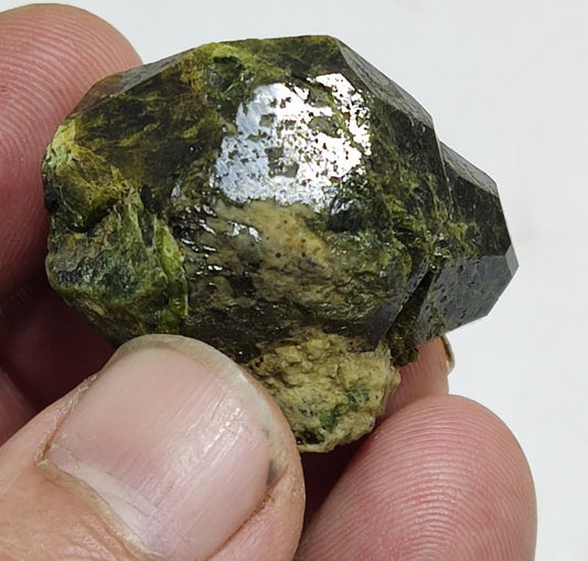 An Aesthetic specimen of garnet variety demantoid crystal 34  grams