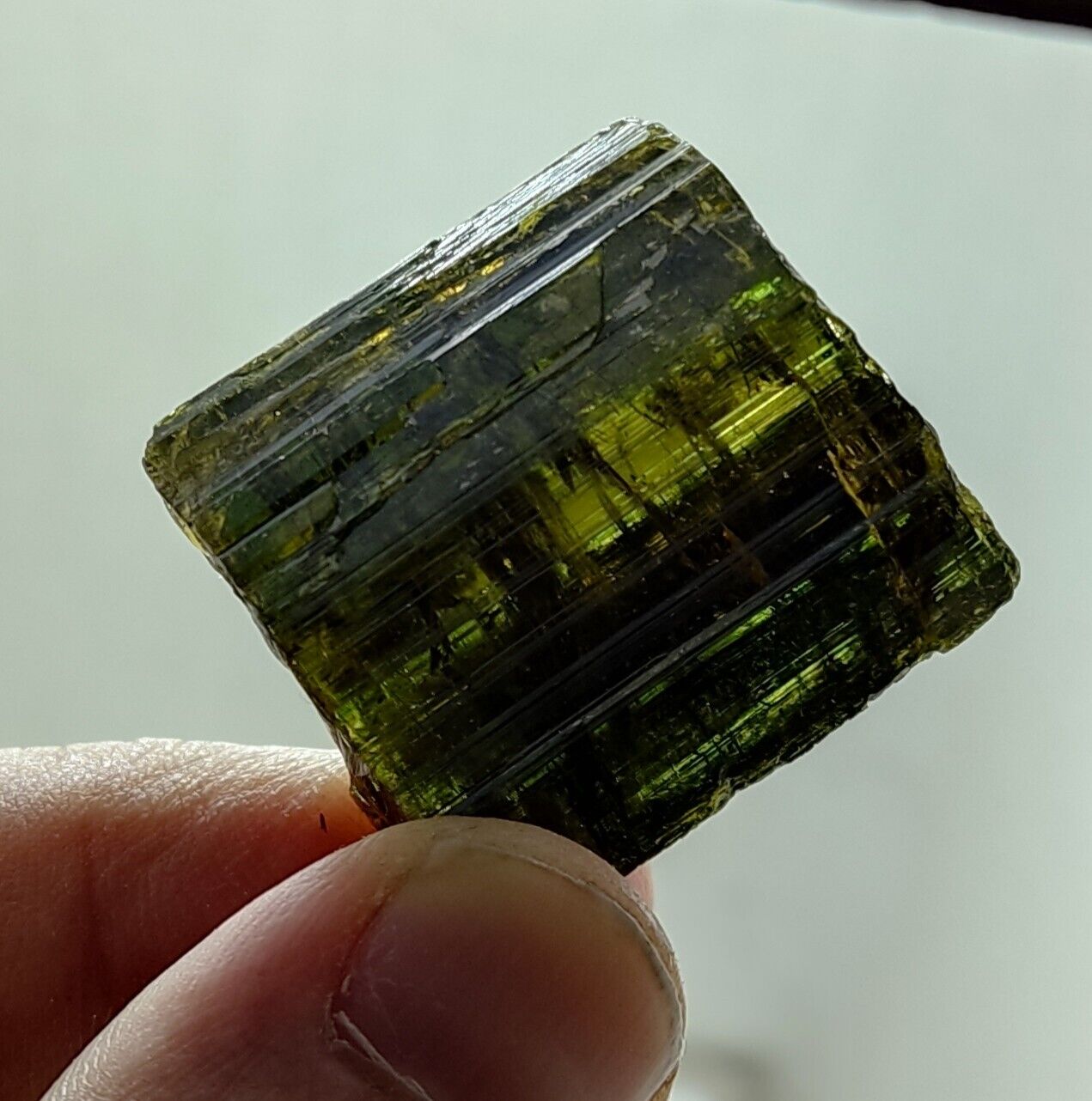 An Aesthetic specimen of epidote crystal 30 grams