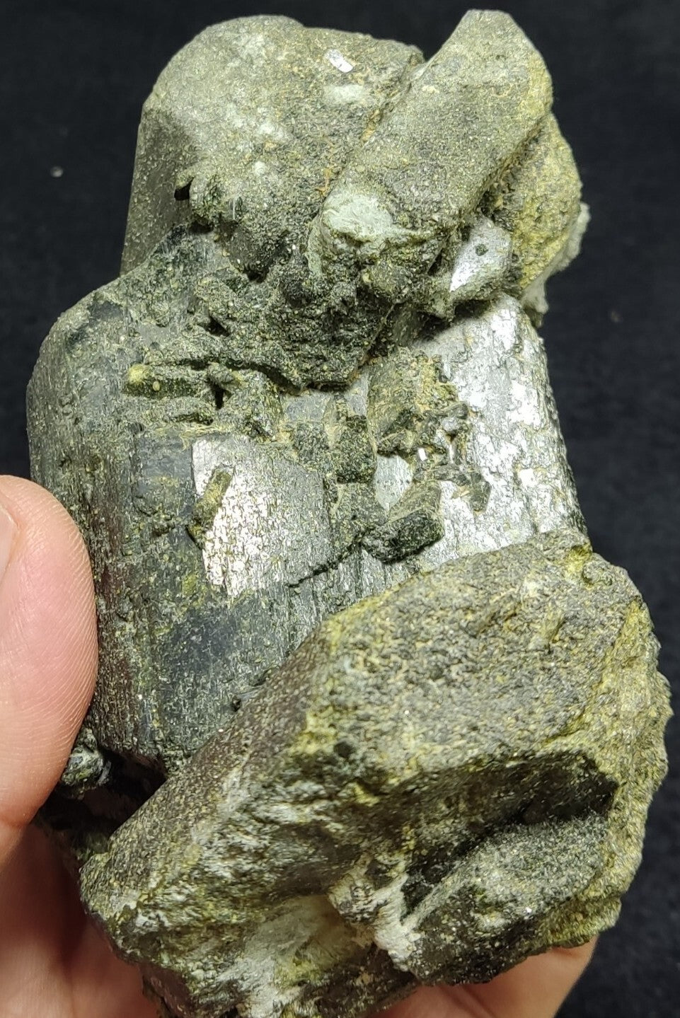 An Aesthetic Natural terminated epidote cluster 957 grams