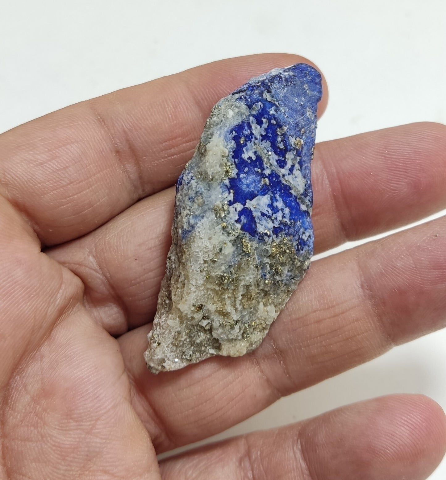 An Aesthetic specimen of lazurite on matrix with pyrite 29 grams