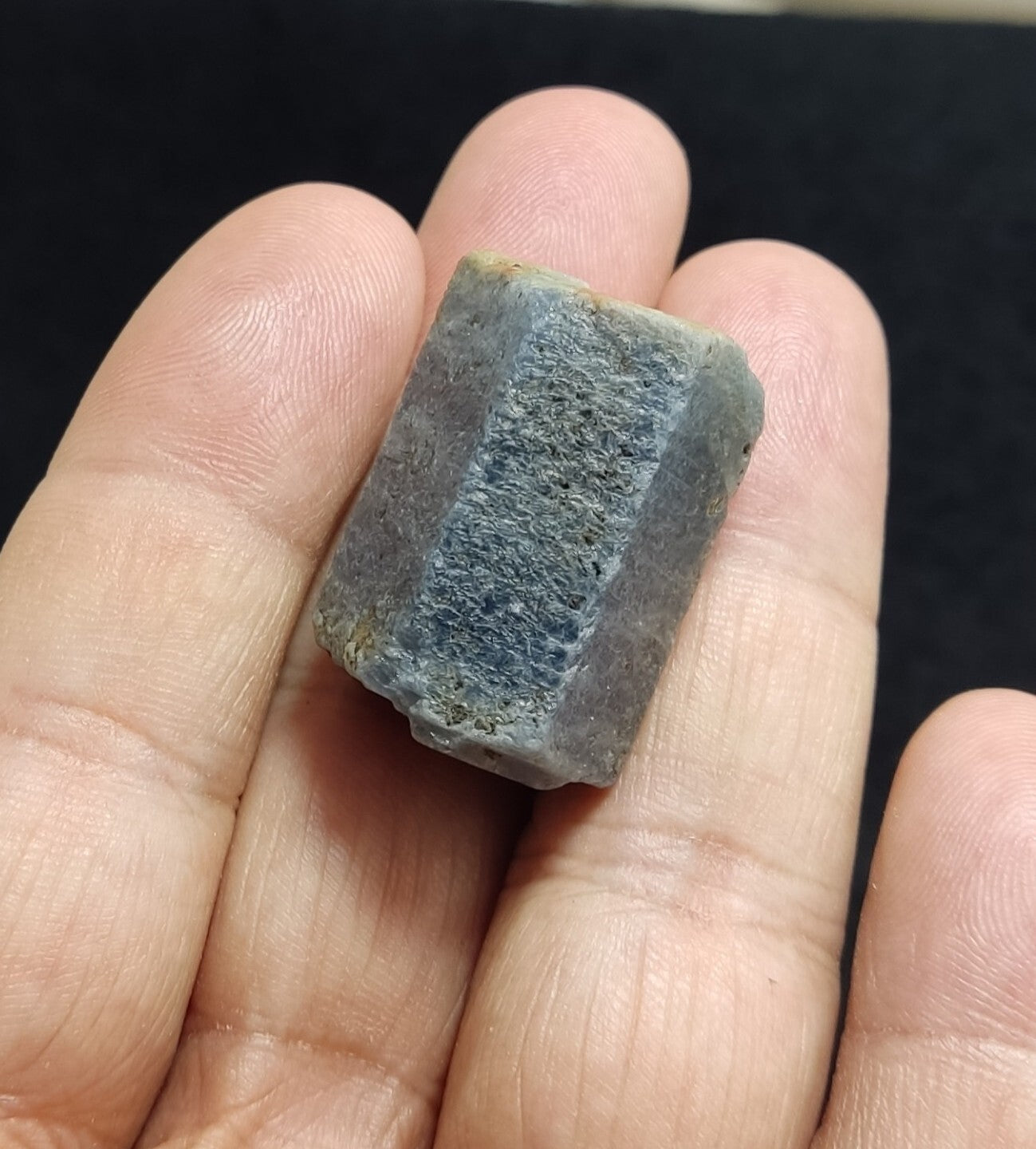 An aesthetic specimen of terminated sapphire crystal 35 grams