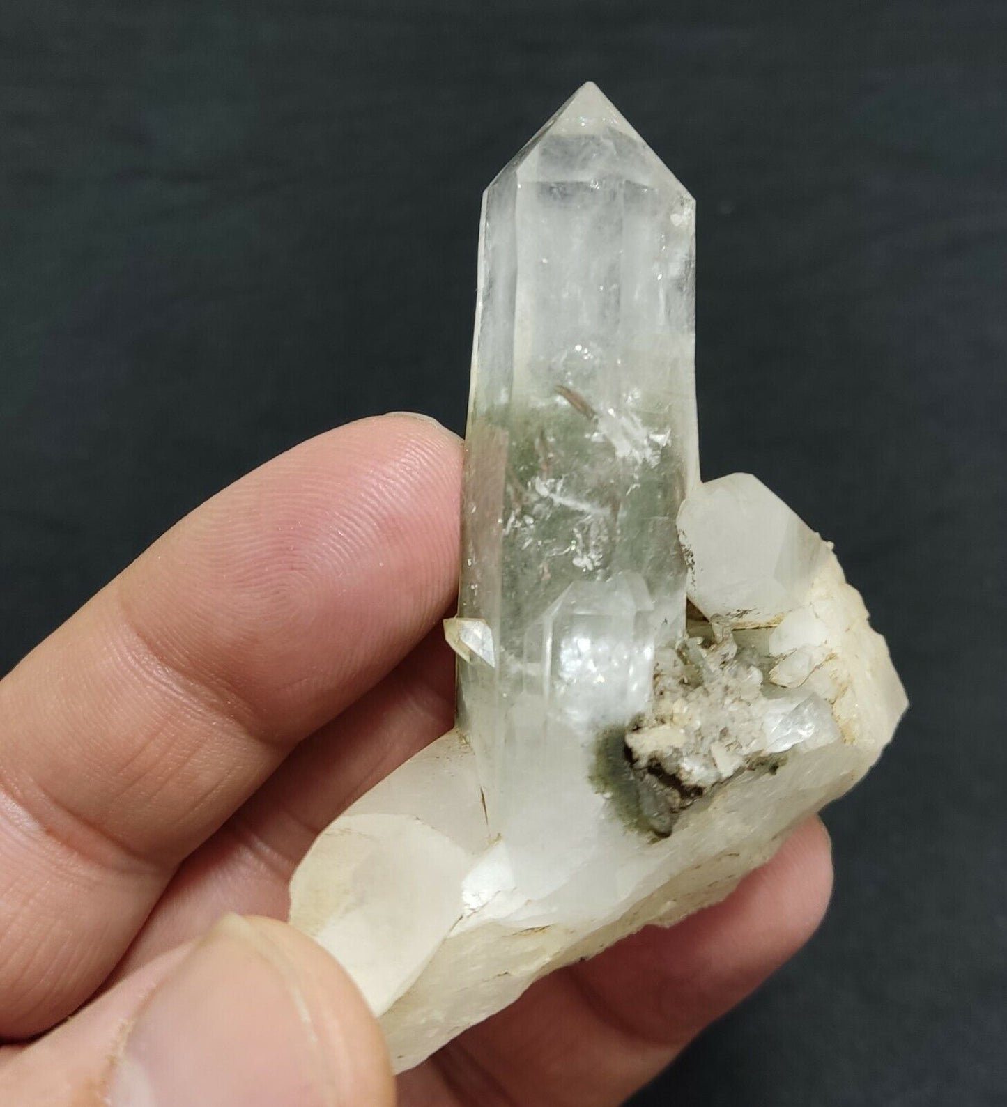 A very Aesthetic Natural beautifully terminated Chlorite Quartz crystal 54 grams