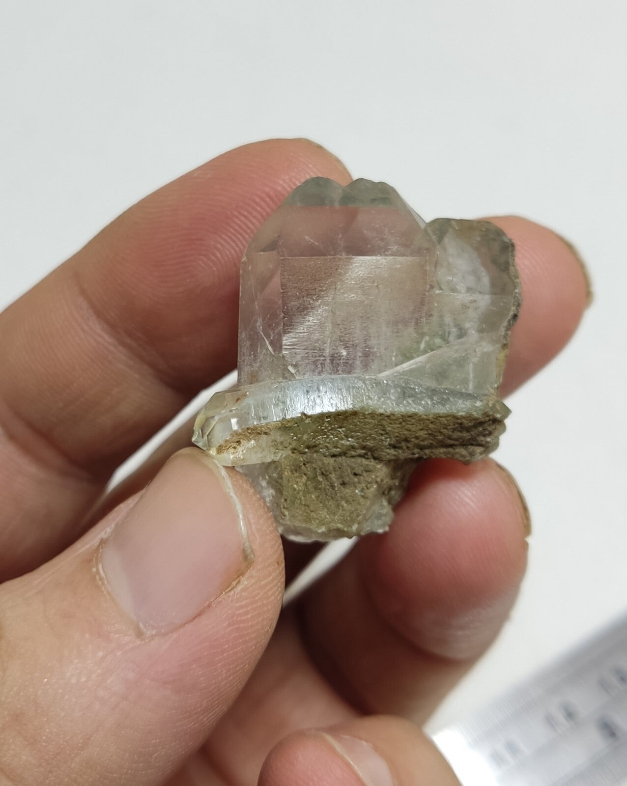 An Aesthetic Natural terminated chlorite Quartz specimen 16 grams