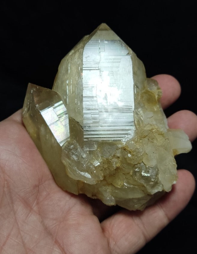 Natural Light Yellow Quartz Crystal 273 grams