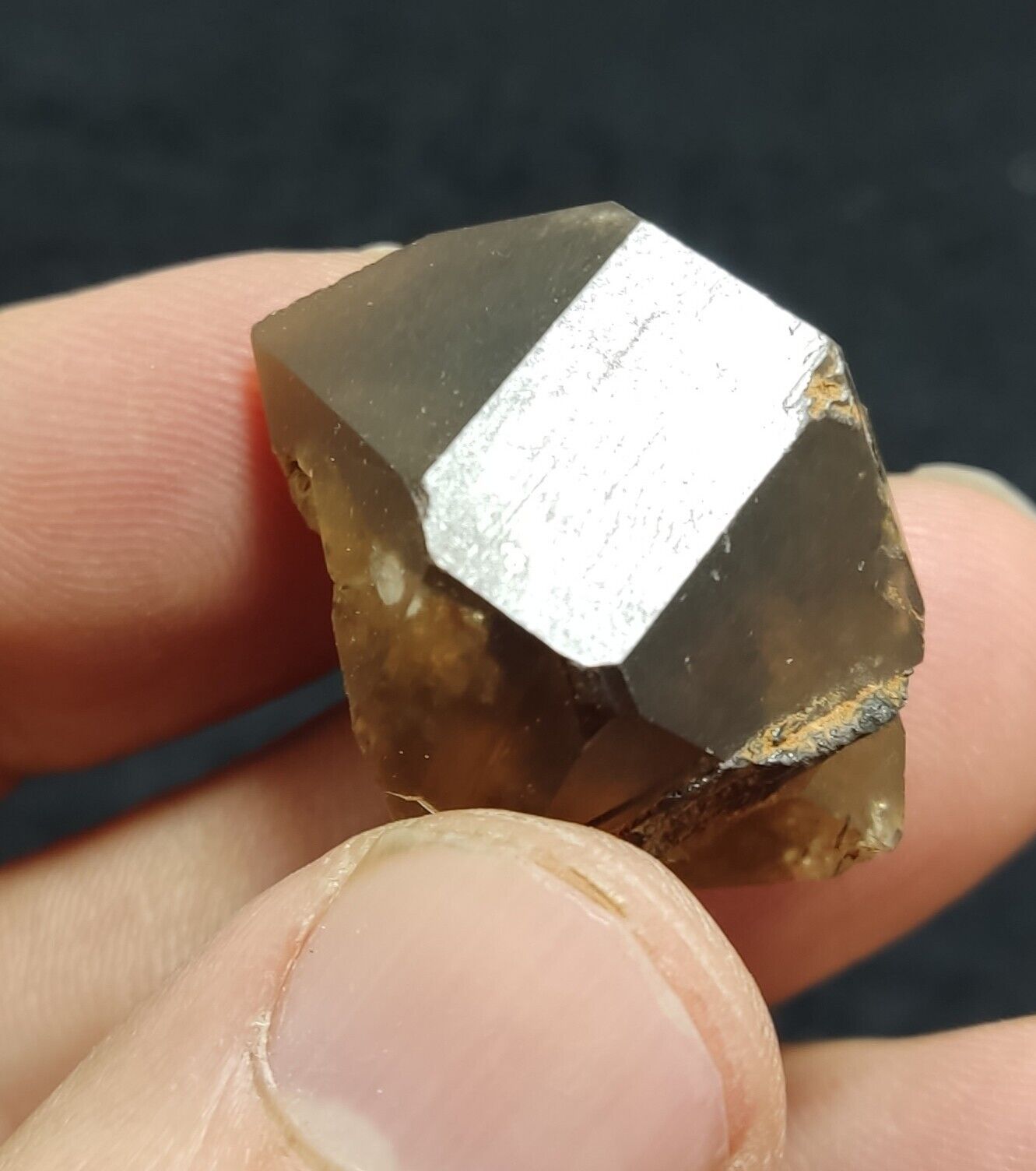 An Aesthetic double terminated smoky quartz crystal 14 grams