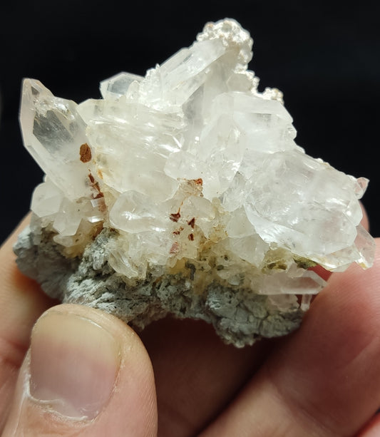 An Aesthetic specimen of terminated Quartz crystals on matrix 37 grams