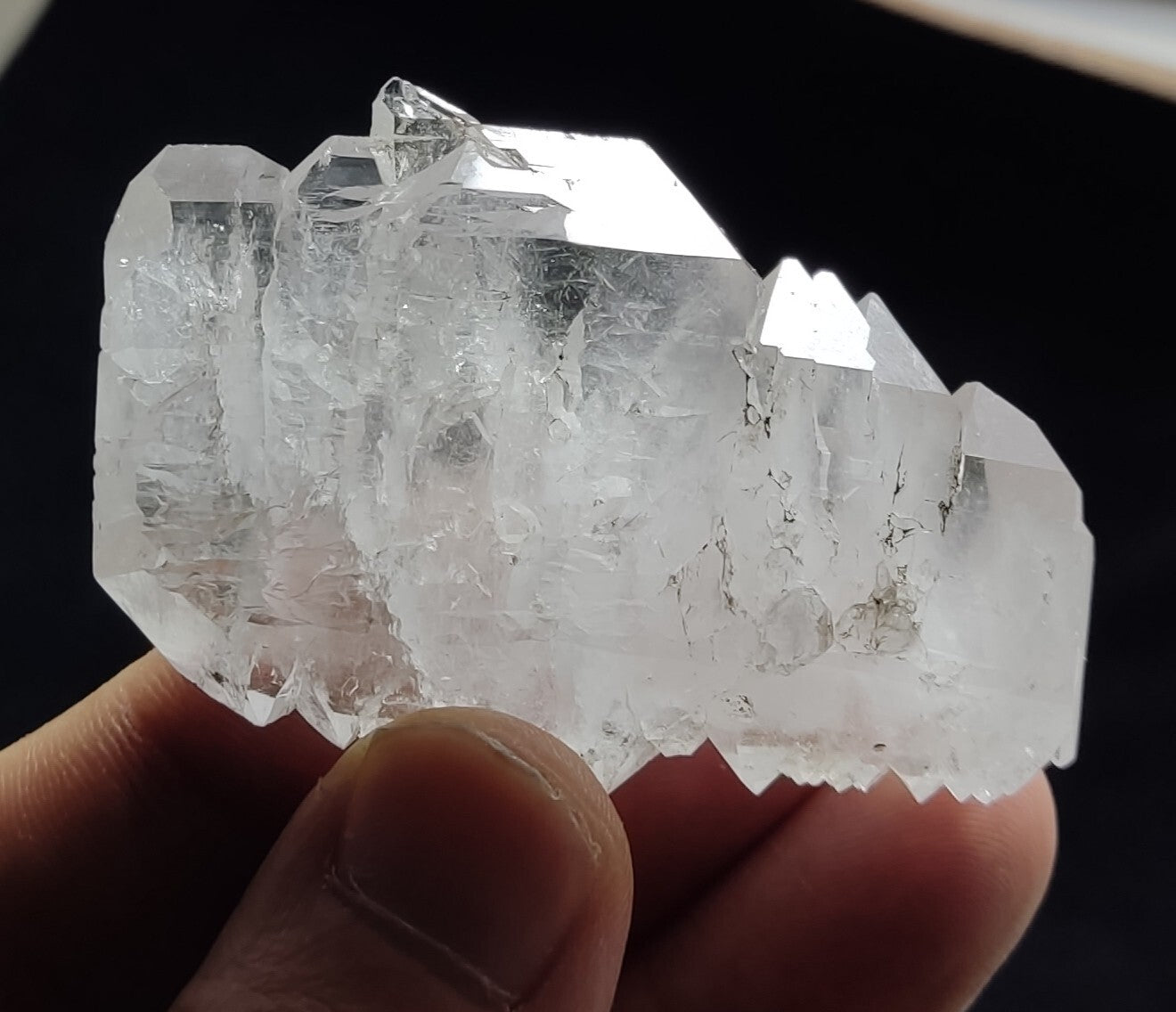 An Aesthetic terminated specimen of Faden Quartz crystal 54 grams