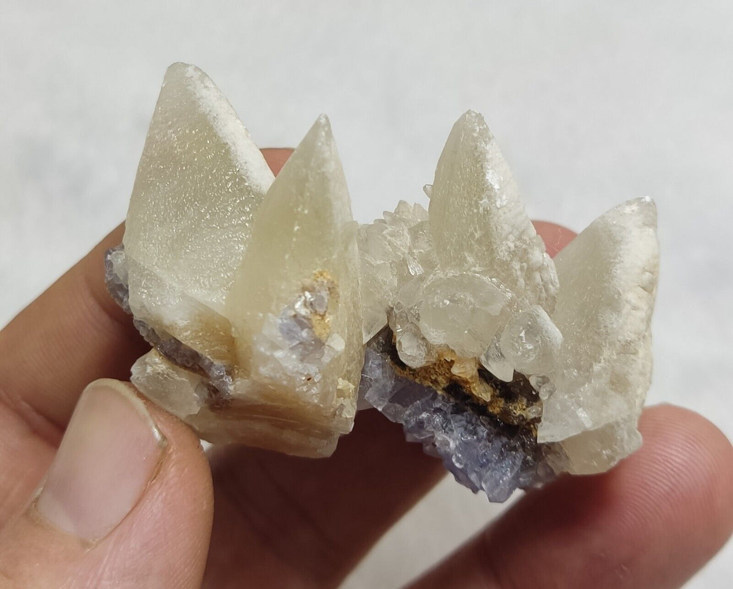 An Aesthetic Naturally terminated specimen of dogtooth calcite 55 grams