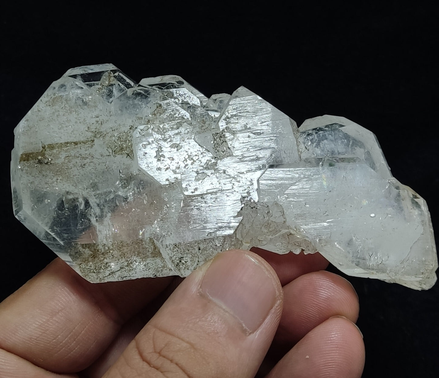An Aesthetic terminated specimen of Faden Quartz crystal 107 grams
