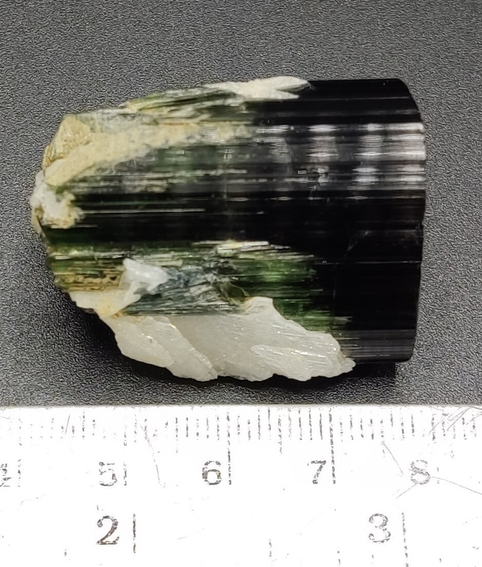 An amazing specimen of terminated tourmaline with green shaded 45 grams