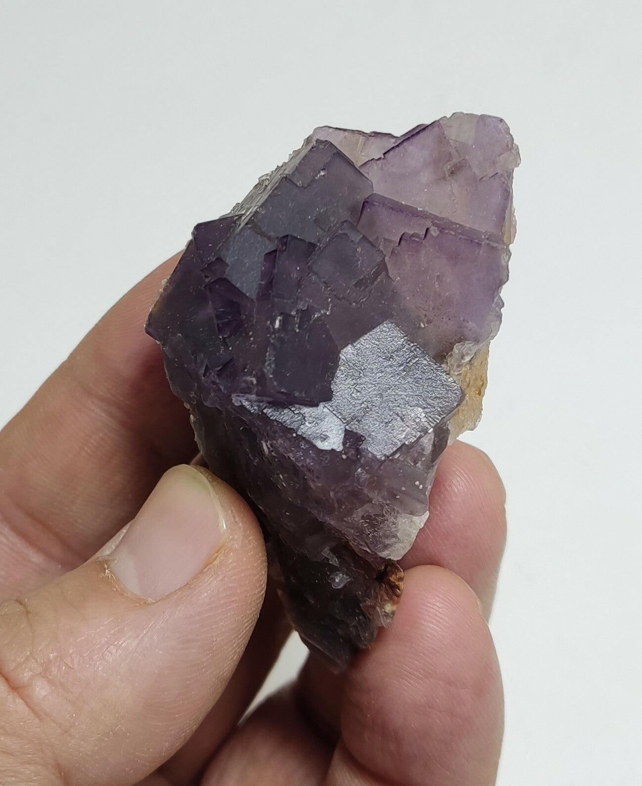 An amazing specimen of cubic purplish color Fluorite 73 grams