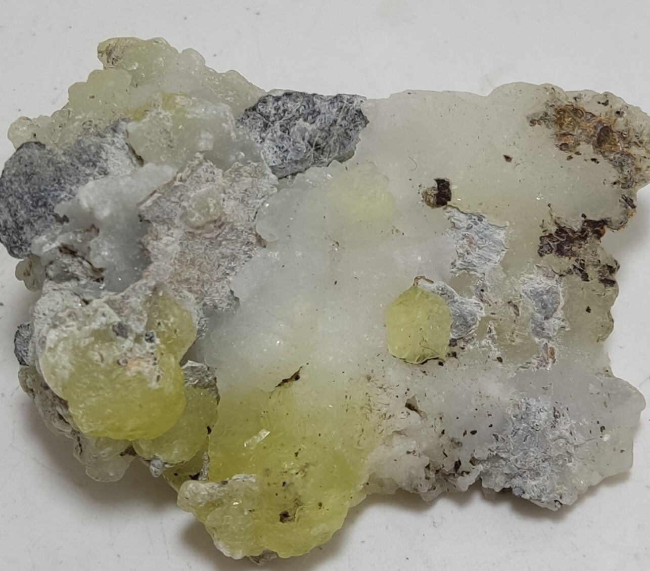 An Aesthetic Natural specimen of brucite with chromite 56 grams