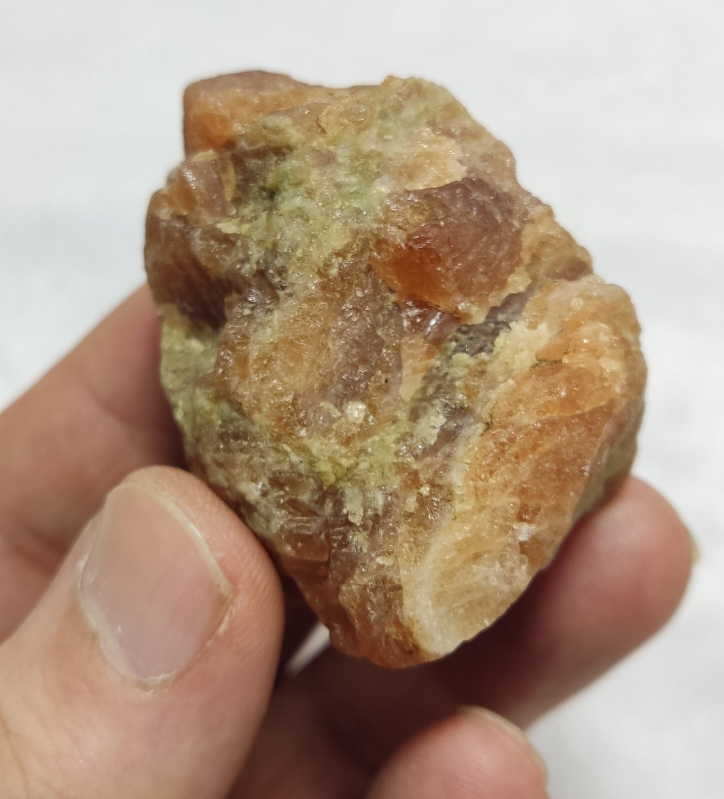 107 grams rough specimen of hessonite garnets
