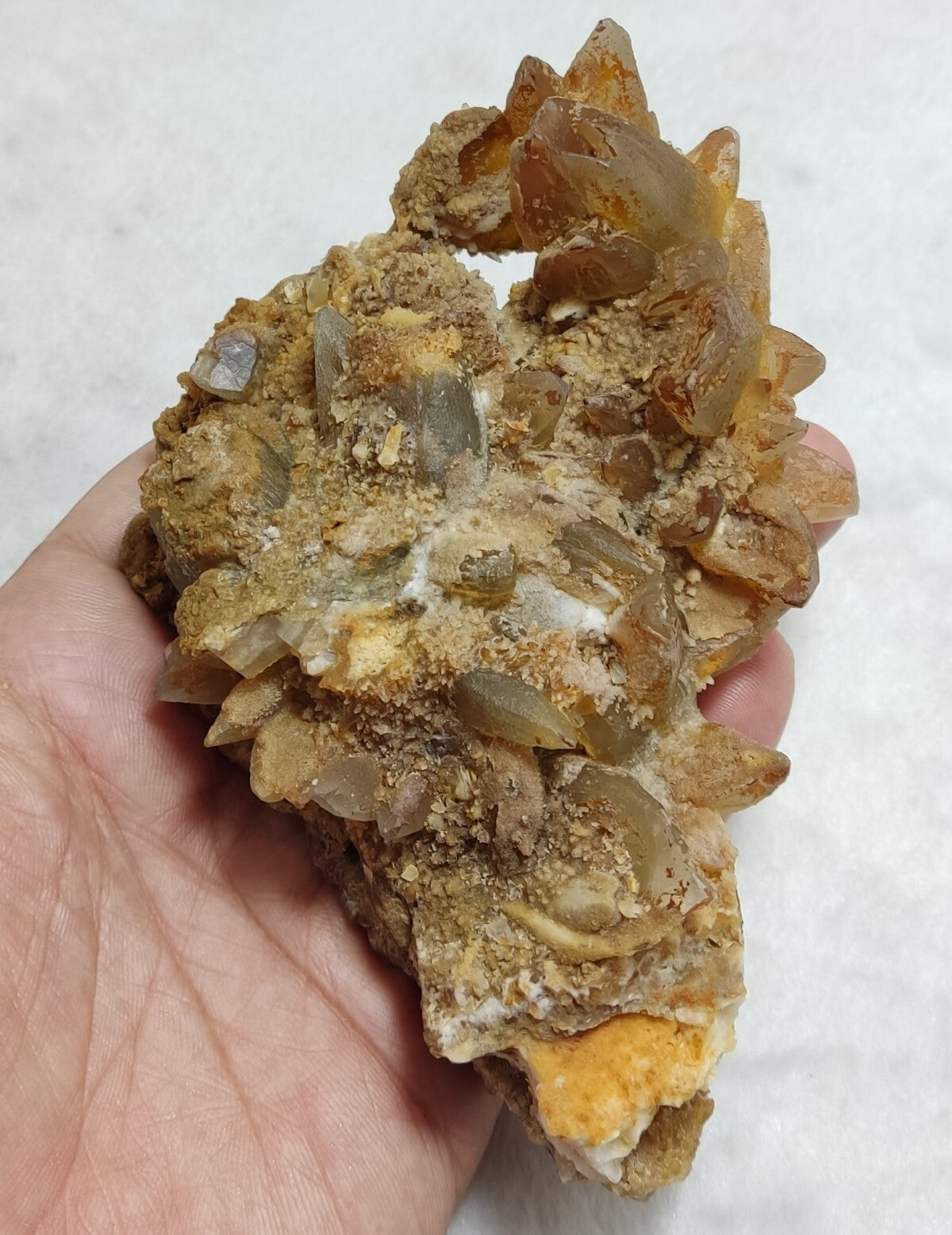 An Aesthetic Naturally terminated specimen of dogtooth calcite 459 grams