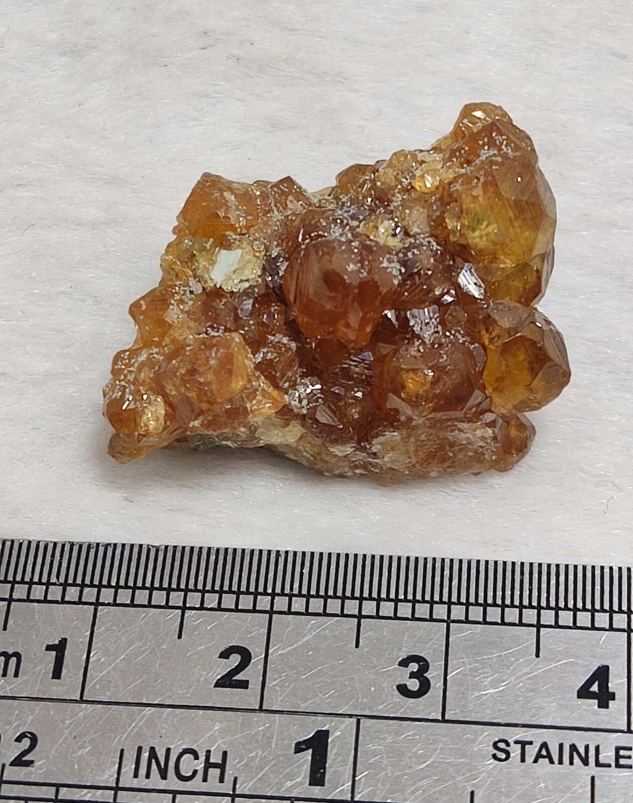 An Aesthetic natural terminated hessonite thumbnail specimen 13 grams
