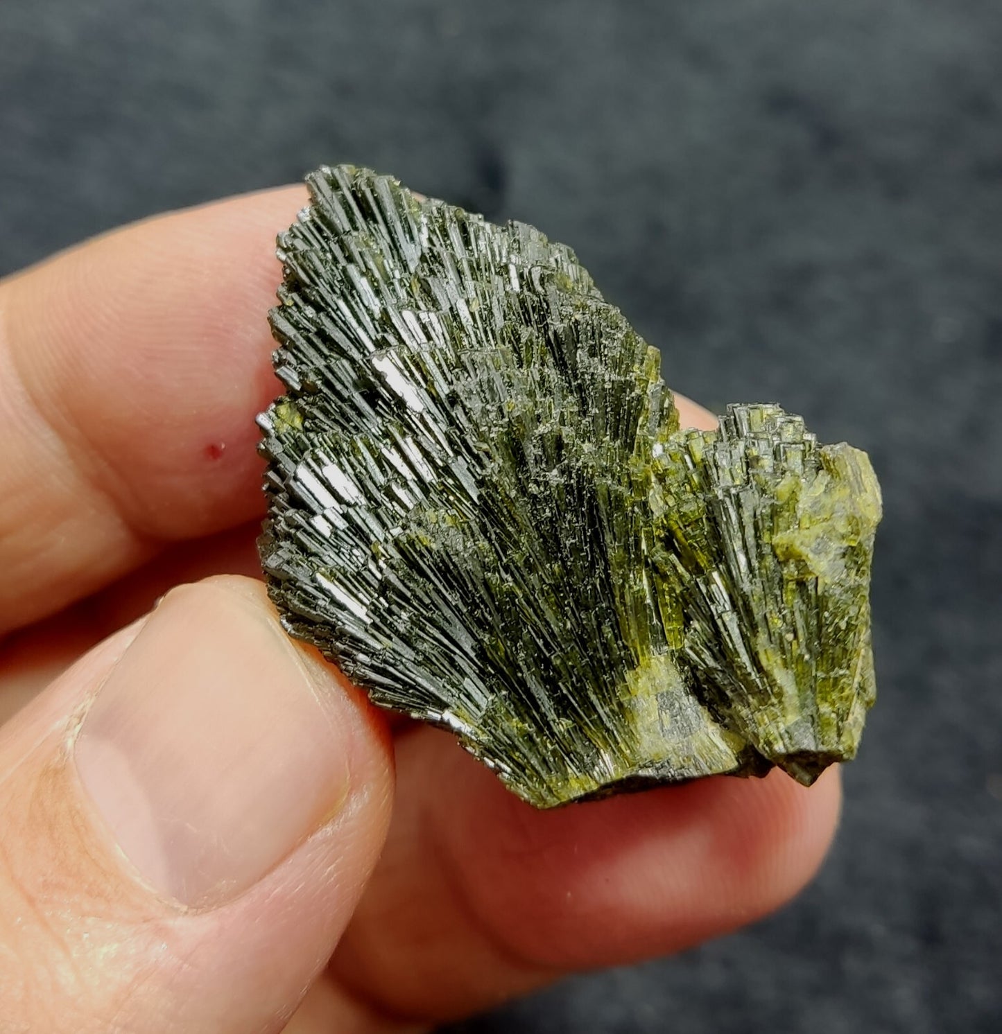 Single natural Epidote Crystal spray formations 20 grams